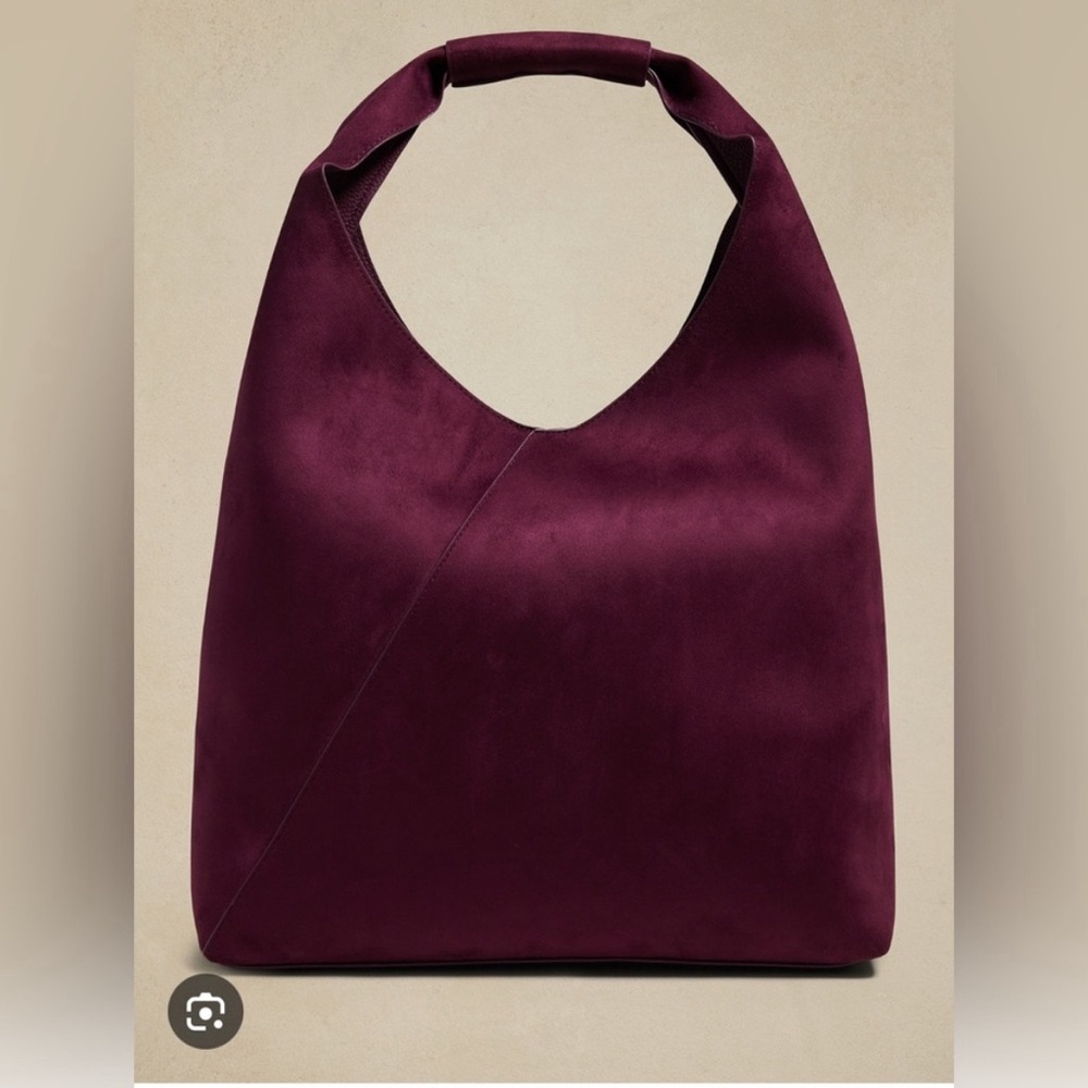 Banana republic slouchy tote bag bright wine